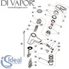 Ideal Standard Ceramix Blue Bidet Mixer Tap Spare Parts